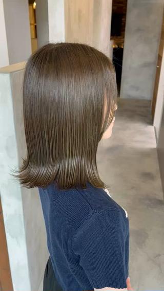 ミディアム カラー Salon de  COCO所属・Yuka /ツヤカラー✨のヘアスタイル