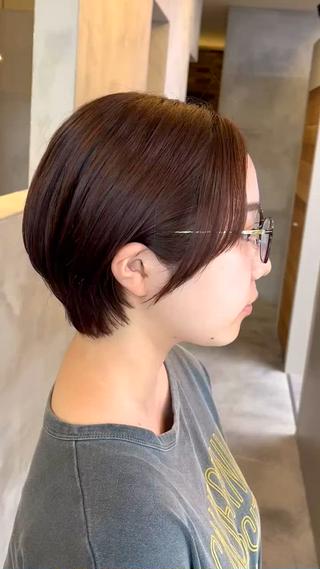 ショート カラー Salon de  COCO所属・Yuka /ツヤカラー✨のヘアスタイル
