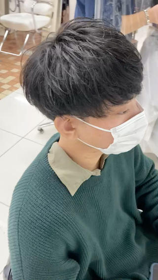 ショート メンズ メンズパーマ/ メッシュ😎タクミのヘアスタイル