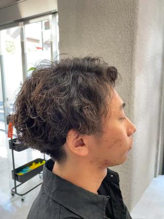 ショート パーマ メンズ ✨️メンズ高評価✨️ 野口虎剛のヘアスタイル