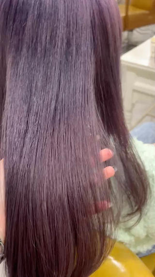 くすみパープルカラー 