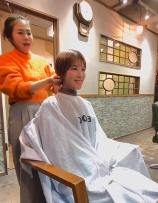 ショート カラー ショート/ボブ専門 宮脇美奈/南船場のヘアスタイル