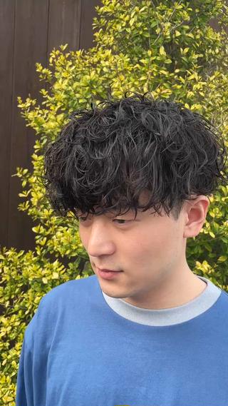 パーマ メンズ 仙台/メンズ/ フェザー/リョウのヘアスタイル