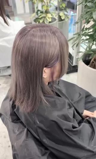 ミディアム カラー EDeN Kuutoのヘアスタイル