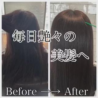 ロング ツバサ 髪質改善のヘアスタイル