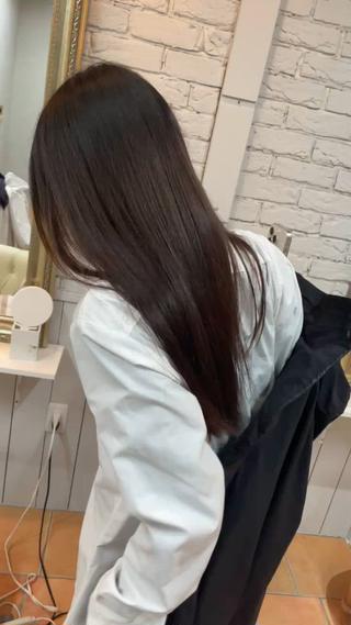ロング 髪質改善美容室bokuno3号店所属・前髪生えぐせ直し♡ お顔周りカット☆スガのヘアスタイル