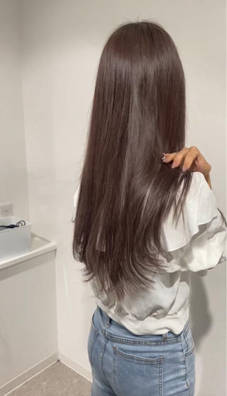 艶々グレージュ光に当たると綺麗に発色します♡⸝꙳ 