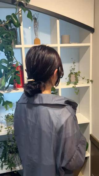 ミディアム カラー ヘアアレンジ アレンジ/新宿 透明感カラー/ヤノのヘアスタイル