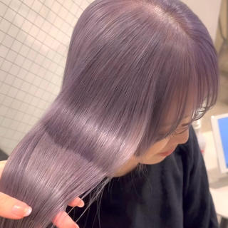 ロング カラー ハイトーン･髪質改善 MIOKAのヘアスタイル