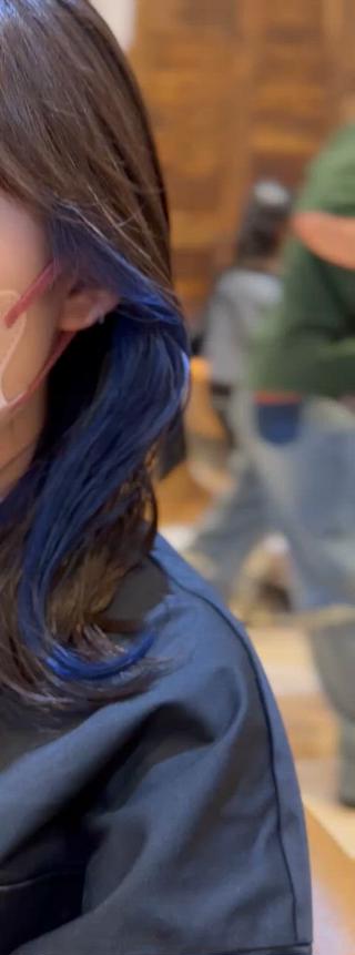 ミディアム ブリーチなしダブル カラー縮毛矯正　下野のヘアスタイル