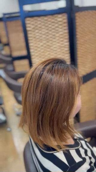 ショート ボブ/ショートボブ/ 縮毛矯正/吉川清保のヘアスタイル