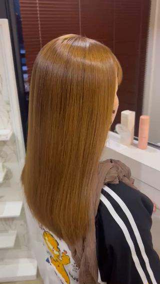 after:緩やかなクセもなくなりツヤのまとまりのある髪に 