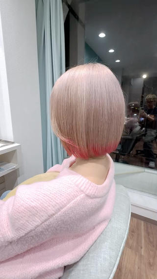 ショート カラー Ruset所属・ハイトーン/ボブ特化 /美髪矯正/SOMAのヘアスタイル