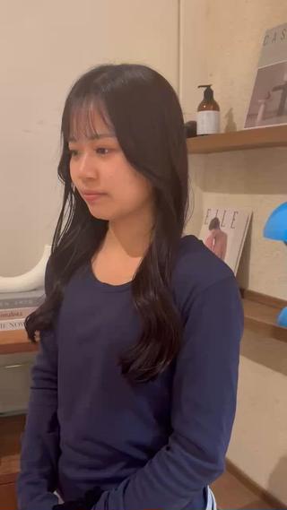 ロング 武田玲音/カラー モデル/堀江のヘアスタイル