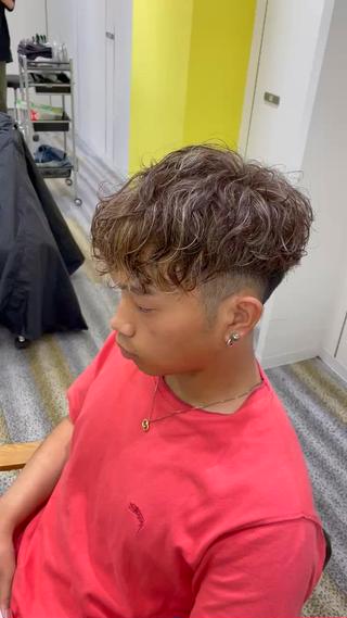 ショート パーマ メンズ 【メンズ特化】岩瀬 武【メンズパーマ】のヘアスタイル