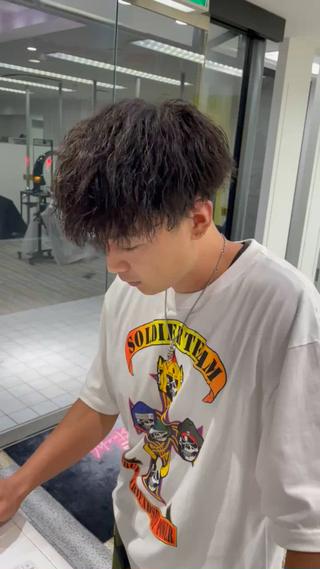 ショート パーマ メンズ 【メンズ特化】岩瀬 武【メンズパーマ】のヘアスタイル