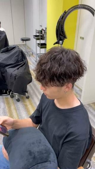 ショート パーマ メンズ 【メンズ特化】岩瀬 武【メンズパーマ】のヘアスタイル