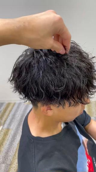 ショート パーマ メンズ 【メンズ特化】岩瀬 武【メンズパーマ】のヘアスタイル