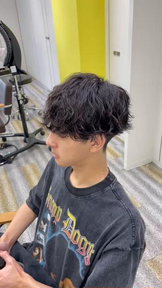 ショート パーマ メンズ 【メンズ特化】岩瀬 武【メンズパーマ】のヘアスタイル