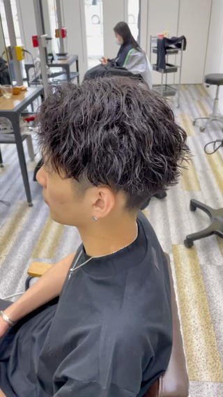 ショート パーマ メンズ 【メンズ特化】岩瀬 武【メンズパーマ】のヘアスタイル