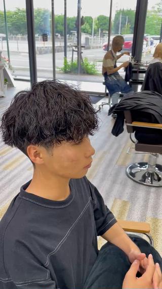 ショート パーマ メンズ 【メンズ特化】岩瀬 武【メンズパーマ】のヘアスタイル