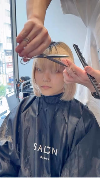 ミディアム カラー SALOWIN新宿三丁目【サロウィン】所属・ハッシュレイヤー💐 透明感カラー💐青木のヘアスタイル