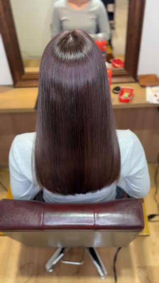 セミロング カラー youres センター南所属・今満 精二のヘアスタイル