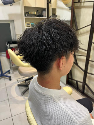 バチバチなツイストパーマ