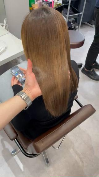 ロング 韓国風cut/ 縮毛矯正/正岡幹康のヘアスタイル