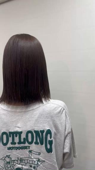 カラー 松井 咲樹のヘアスタイル