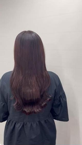 カラー 松井 咲樹のヘアスタイル