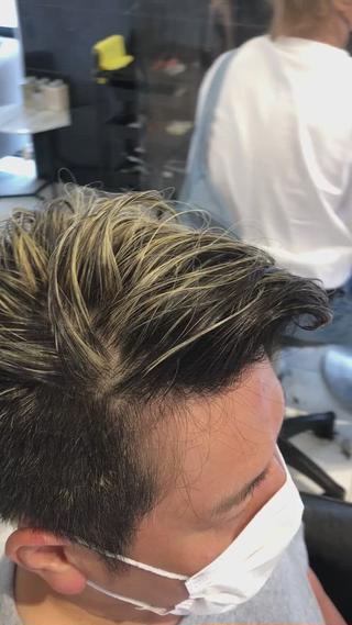 カラー レイヤーカット 早崎太生のヘアスタイル