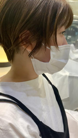 ショート タンバルモリパーマ 礒井メンキのヘアスタイル