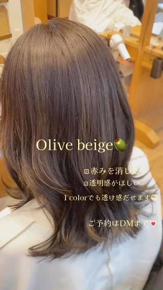 セミロング 透明感カラー/ 似合わせヘア/まなみのヘアスタイル