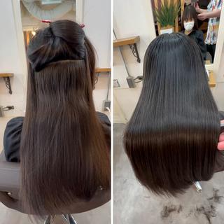 ロング カラー パーマ ヘアアレンジ メンズ キッズ ネイル マツエク・マツパ アイブロウ 🪽美髪の神🪽 💎RYUSEI💎のヘアスタイル