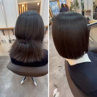 ミディアム カラー パーマ ヘアアレンジ メンズ キッズ ネイル マツエク・マツパ アイブロウ 🪽美髪の神🪽 💎RYUSEI💎のヘアスタイル