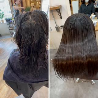セミロング カラー パーマ ヘアアレンジ メンズ キッズ ネイル マツエク・マツパ アイブロウ 🪽美髪の神🪽 💎RYUSEI💎のヘアスタイル