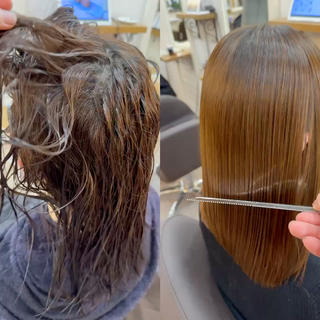 ミディアム カラー パーマ ヘアアレンジ メンズ キッズ ネイル マツエク・マツパ アイブロウ 🪽美髪の神🪽 💎RYUSEI💎のヘアスタイル