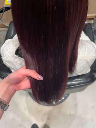 ミディアム カラー 溝曽路 優衣のヘアスタイル