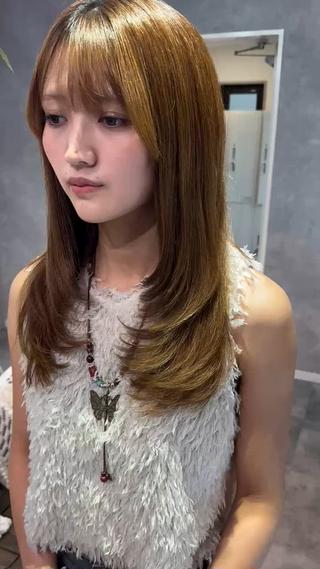 セミロング 🫧髪質改善• 艶カラー持田樹🫧のヘアスタイル