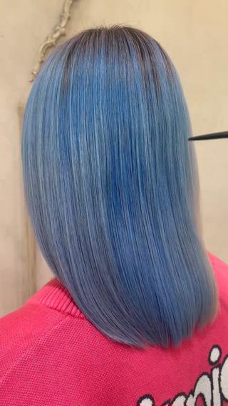 ブリーチ毛でもこの仕上がりに 