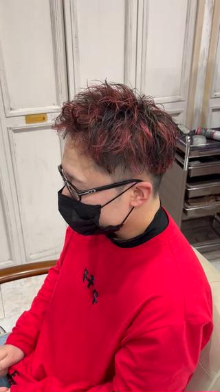 カラー メンズ 【店長】メンズ職人 短髪　ハイトーン🔥のヘアスタイル