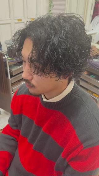 パーマ メンズ 【店長】メンズ職人 短髪　ハイトーン🔥のヘアスタイル