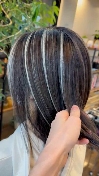 ショート Cure2所属・🌈白いハイライト 🌈 🐶ノザワ🐶のヘアスタイル