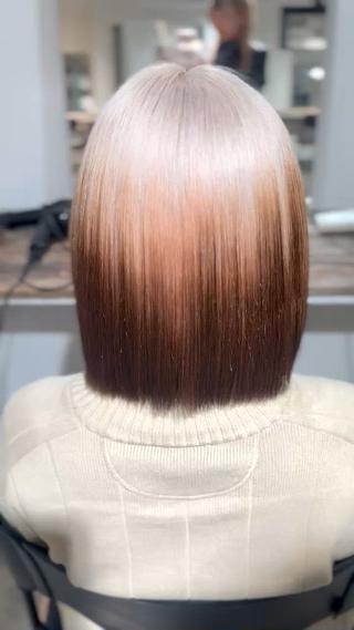 カラー 💫miyu💫デザ インカラー/アレンジのヘアスタイル