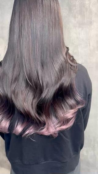 カラー 💫miyu💫デザ インカラー/アレンジのヘアスタイル