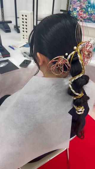 成人式、着物ヘア 