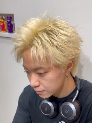 ショート カラー メンズ ⚡️メンズ特化美容師 ⭐️小倉大和⭐️のヘアスタイル