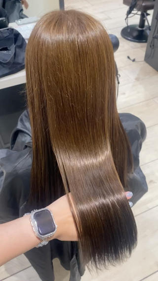 冬に向けて明るめブラウン✿.*・