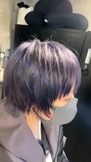 ショート カラー メンズ 𝙱𝙻𝙴𝙽 𝚋𝚢 𝚍𝚘𝚝.所属・🤍BLEN 窓🤍のヘアスタイル